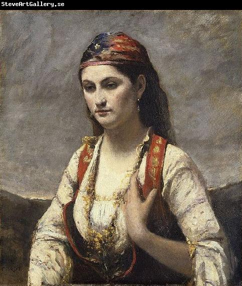 Jean-Baptiste Camille Corot The Young Woman of Albano (L'Albanaise)